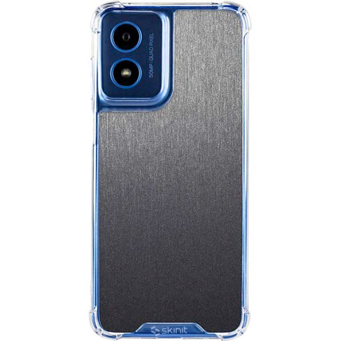 Brushed Steel Texture Moto G 5G (2024) Clear Case
